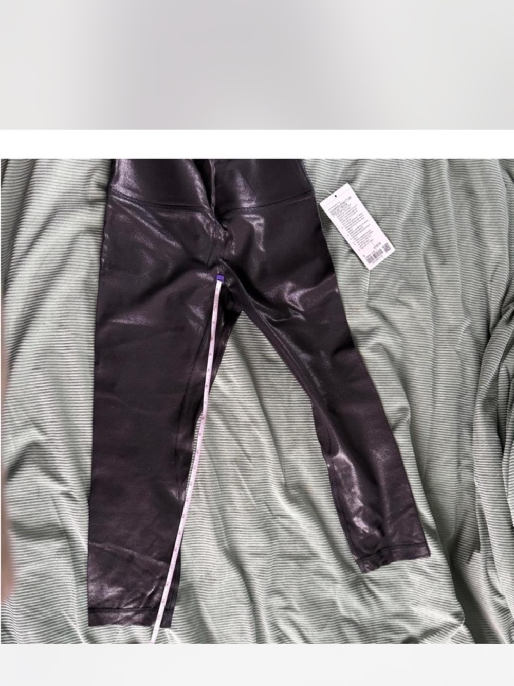 Black lululemon shine leggings